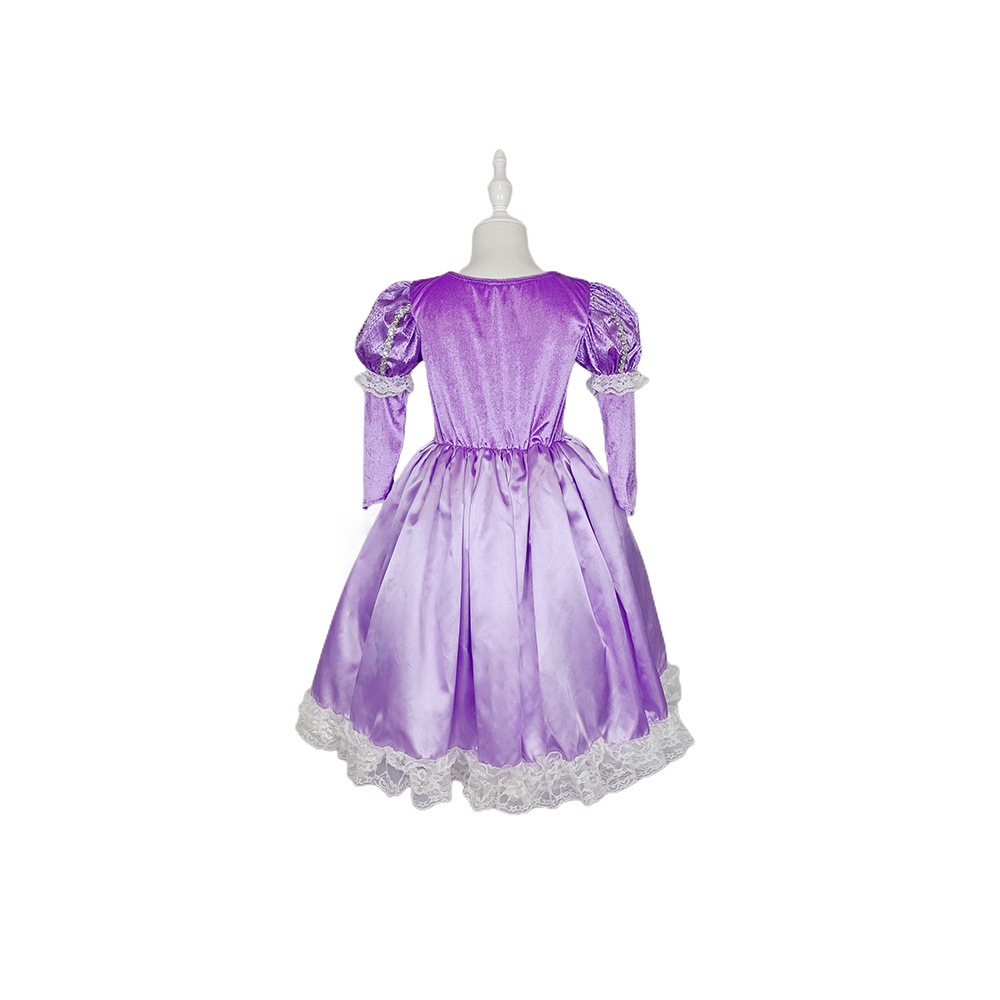 Customized Kids Fancy Dress Outfit Costumes Girls Fairy Tale Princess Tangled Rapunzel Aurora Kid Costumes