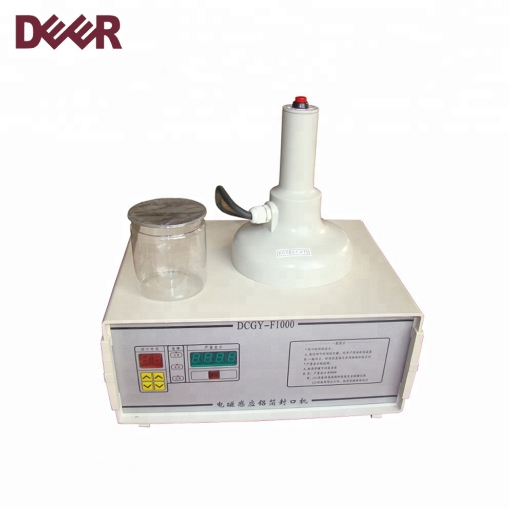 Hot selling bottle aluminum foil glass jar, plastic bottle c ap sealing machine, plastic jar sealing machine