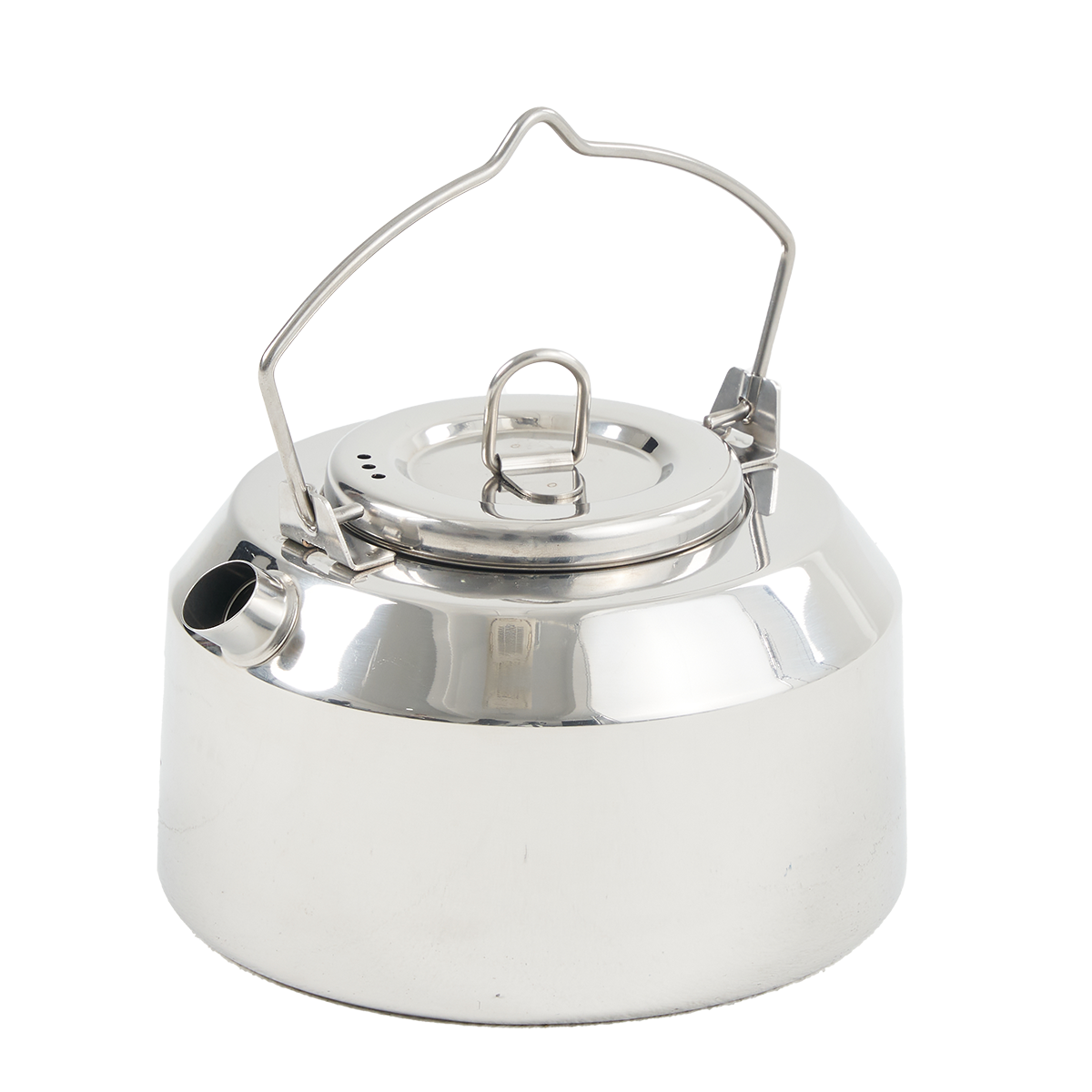 OEM ODM 1.2L Stainless Steel Outdoor Camping Kettle Folding Handle Outdoor Water Kettle