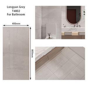 400x800mm Porcelain Ceramic Wall and Floor Grey Non Slip Cheap Price Full Body Kitchen Bathroom Tiles