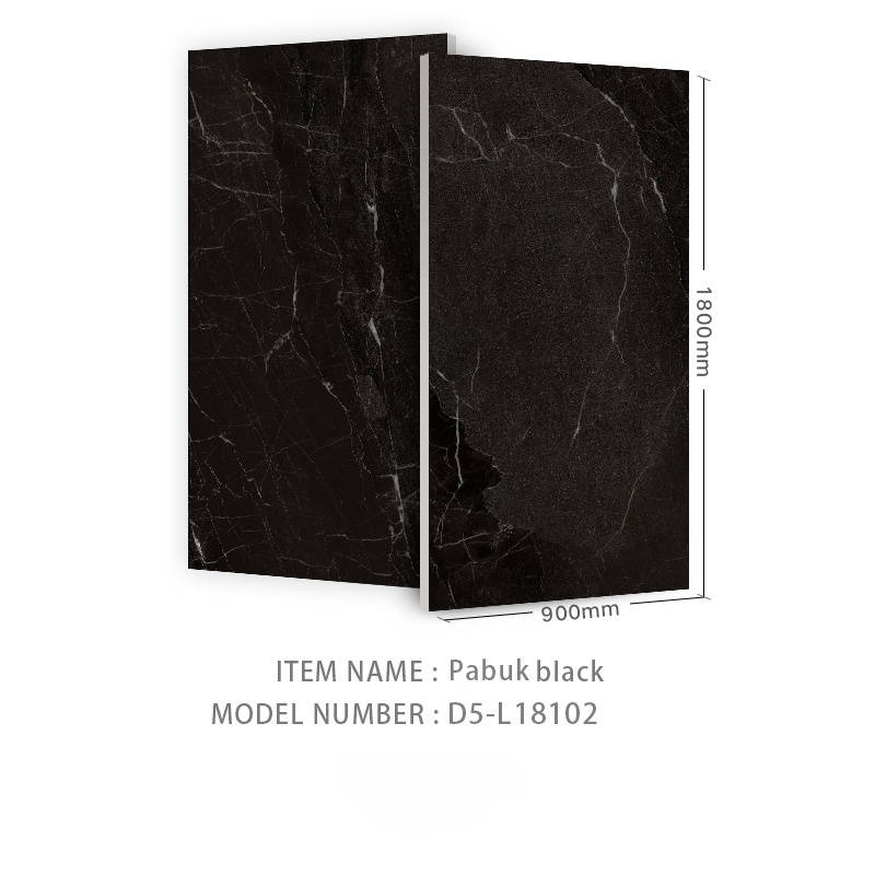 unbreakable commercial non slip black large polished marble tiles for stairs or floor