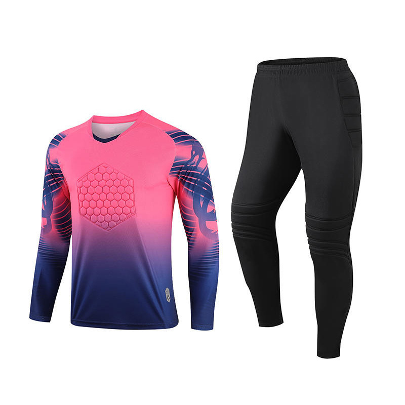 High-quality close-fitting sweat-absorbent goalkeeper football uniform long-sleeved suit