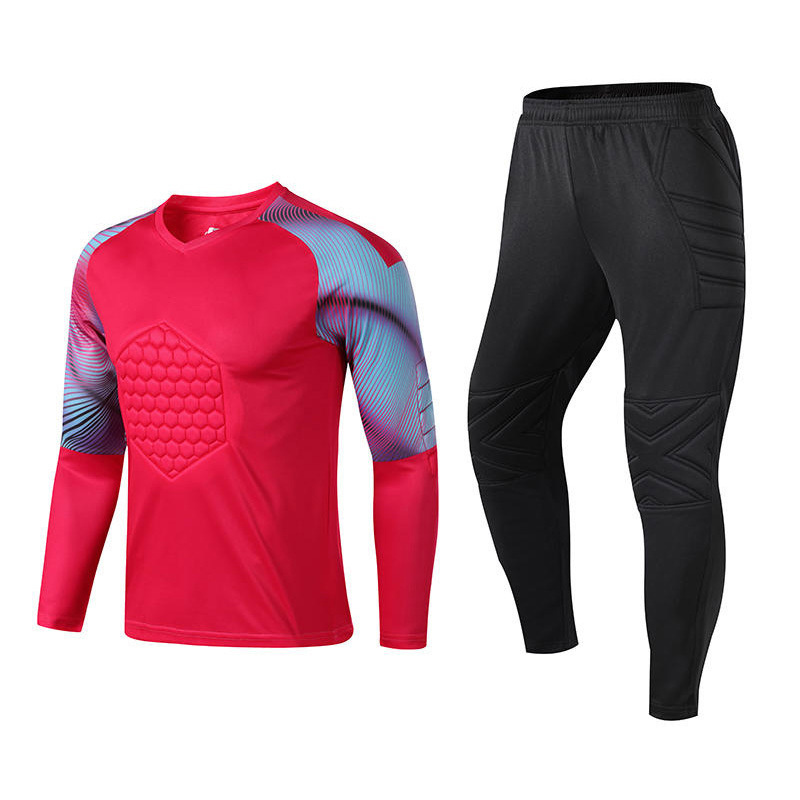 High-quality close-fitting sweat-absorbent goalkeeper football uniform long-sleeved suit