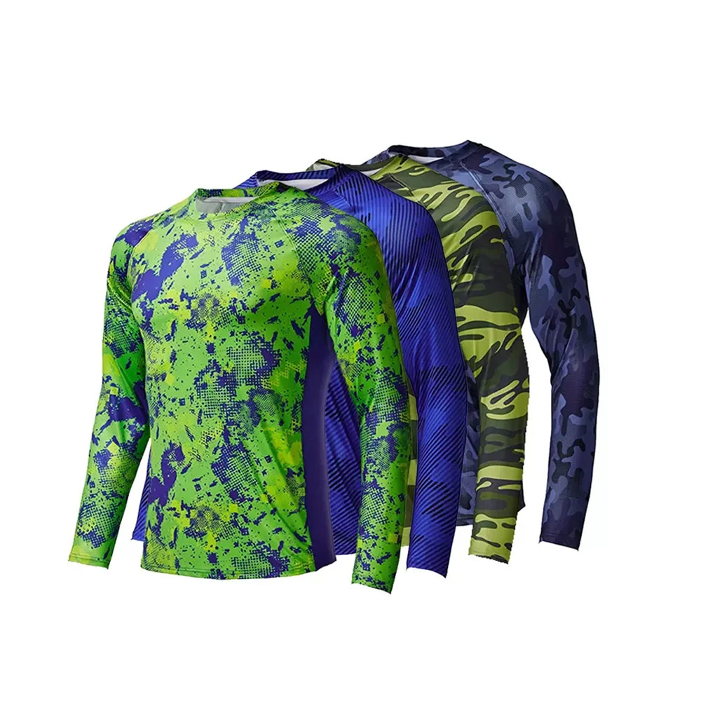 High Quality Sublimation Fish Fishing Wear Clothing Long Sleeve Performance Shirt Blank Fishing Jerseys