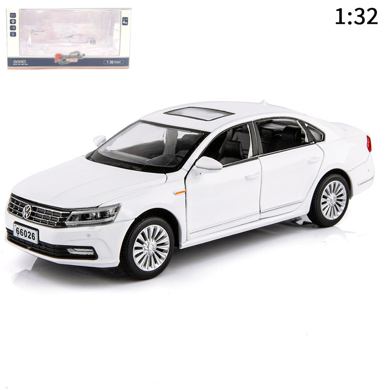 1:32 diecast model cars Volkswagen Passat alloy car toy sound and light pullback decoration display car model