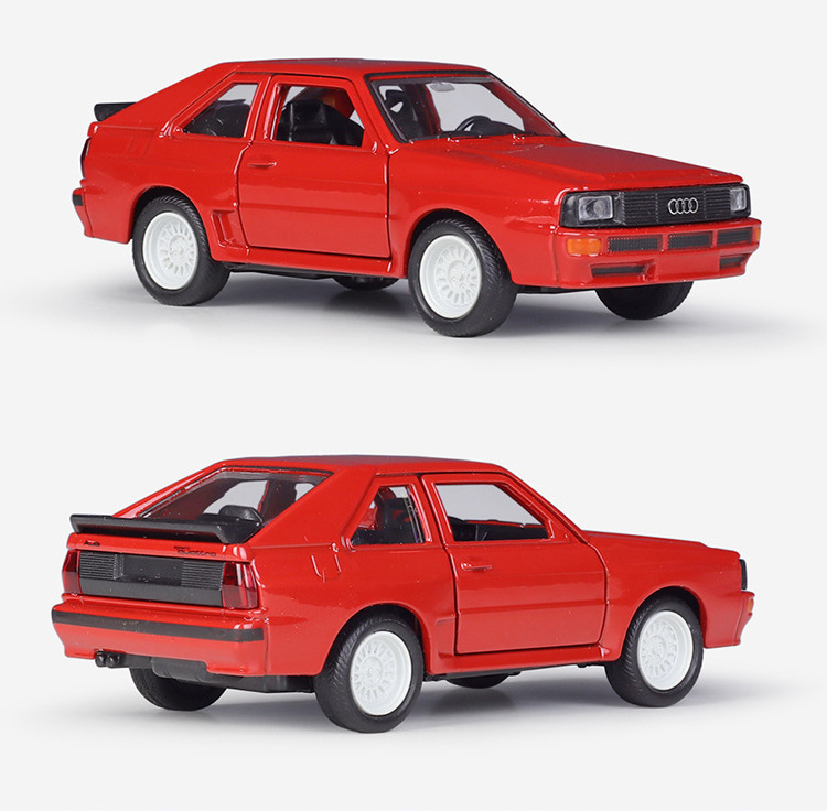 Hot Sell Sport Quattro 1/36 Alloy Pullback Two Door Open Diecast Model Cars Model Gifts