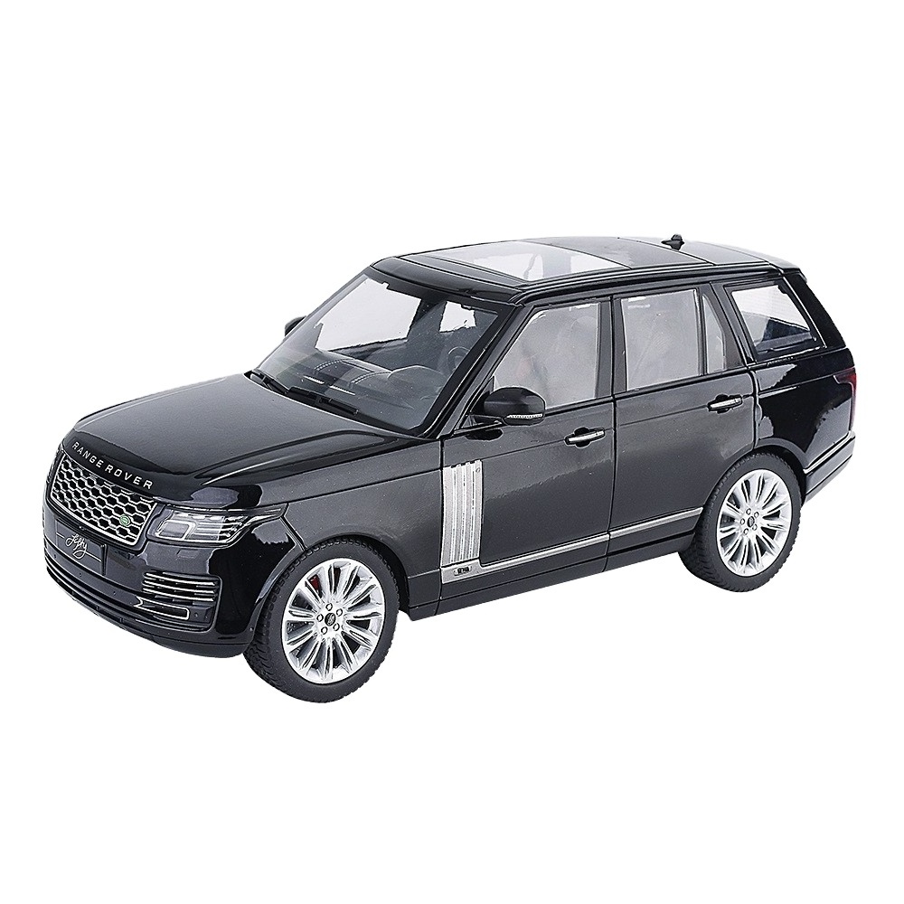 Die casting 1:18 Range Rover simulation large SUV alloy car model ornaments sound and light three-gear switch toys