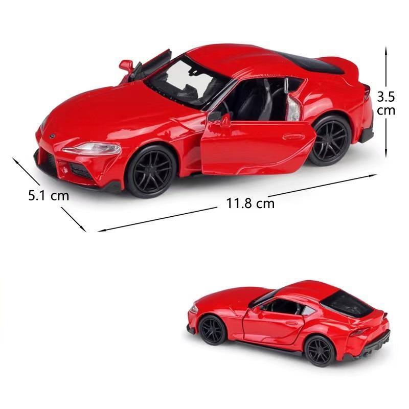 Hot Sell Diecasts Toy Vehicles Supra 1/36 Alloy Pullback Two Door Open Diecast Model Cars Model Gifts