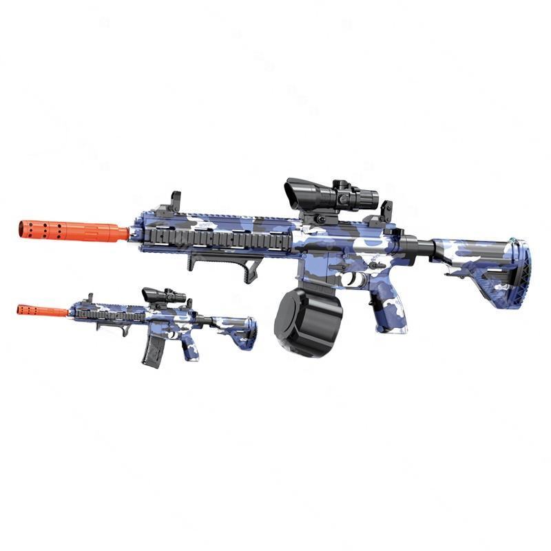 Wholesale Plastic High Speed Gel Blaster Toy. Gun Kids Outdoor Shooting Game m4 Toy Gun With Big Drum m416 Toy Guns For Kids