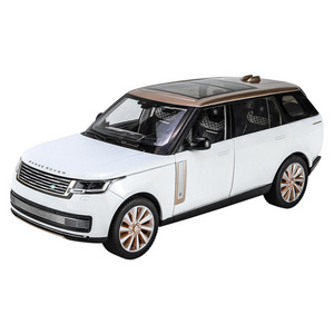 diecast model cars 1:18 Range Rover SUV 2023 alloy car model decoration Adjustable seat display collection metal car model