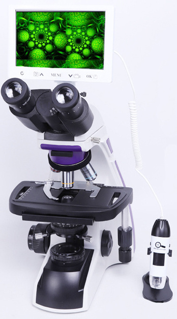 Triocular digital biological microscope high definition pathology laboratory equipment digital microscope