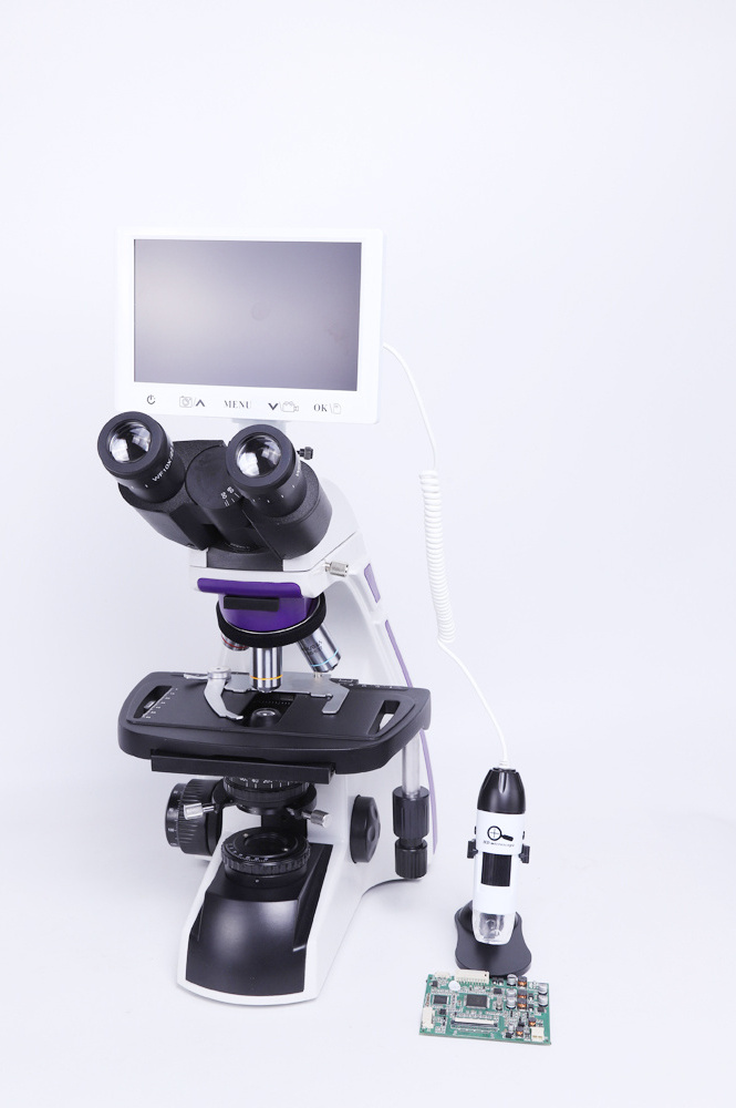 Triocular digital biological microscope high definition pathology laboratory equipment digital microscope