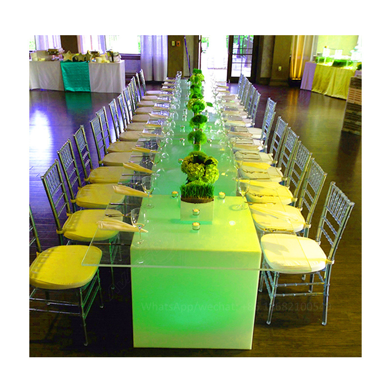 Light Up Event Tables And Chiavari Chairs For Party Rental