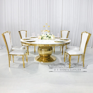 Elegant Love Table for Wedding Luxury Modern Round Dining Table Set