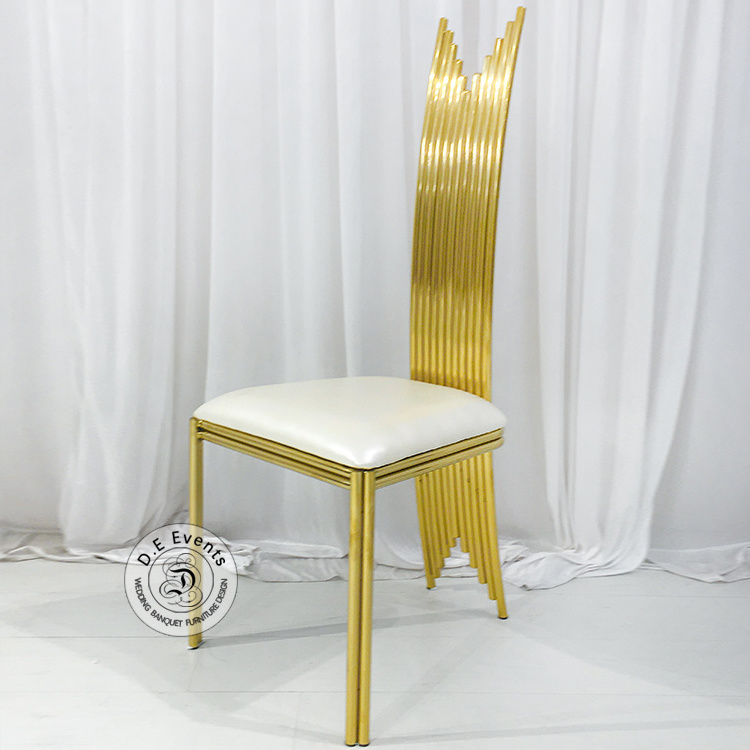 Multifunctional stainless steel king throne chair rentals weddings wholesale wedding and event chairs for nightclub