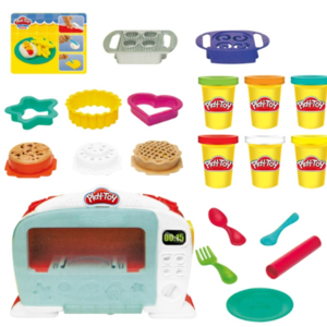 DF diy pretend play toys  Microwave Oven Polymer Clay Food Handmade Plasticine Modeling Slime Toys  3D Playdough Set Play