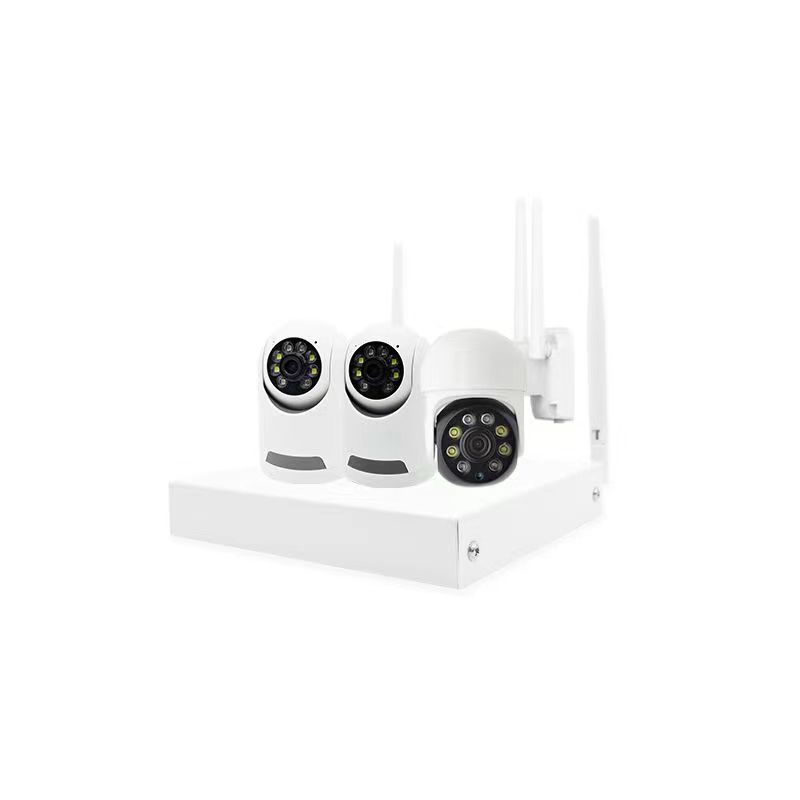 3CH Wireless NVR Kit 2MP PTZ 1080P Wifi IP Camera CCTV System Wireless Transmitter & Receiver Kit Complete Camera Set