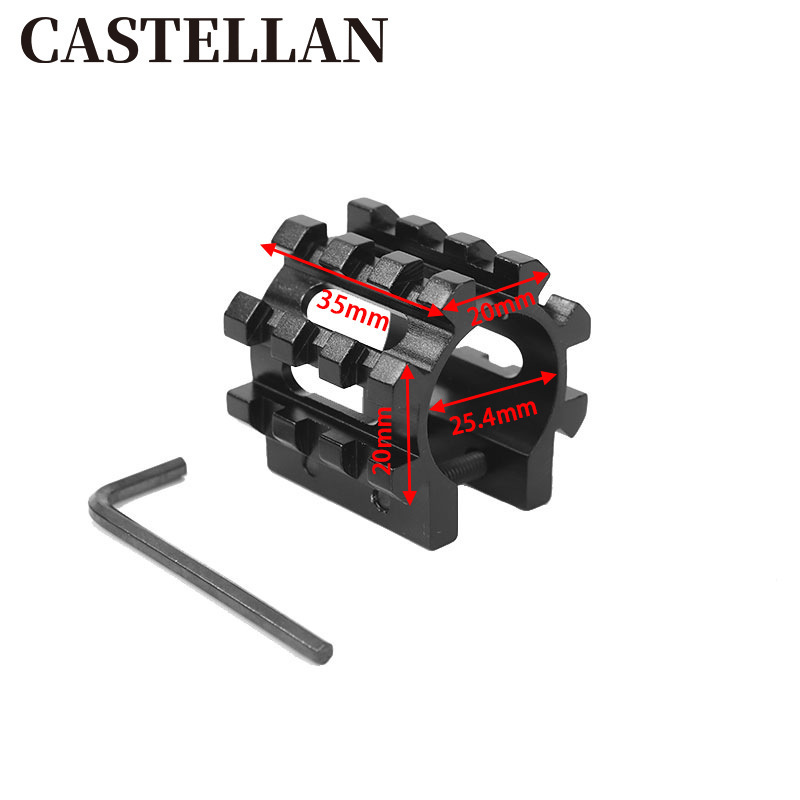 25.4mm hunting flashlight scope mount aluminum scope mount