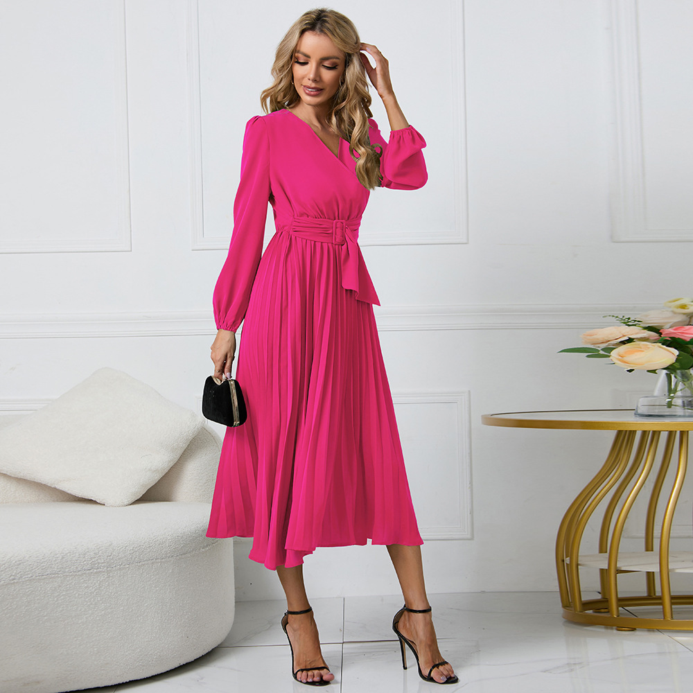 2022 new arrivals australian niche women ladies clothes womens dresses sleeve l&m red maxi dress for wholesales custom