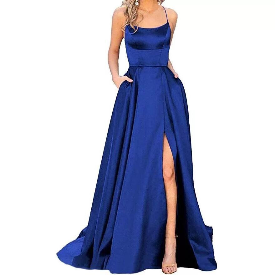 Evening Dresses For Women Luxury Party Club Corset Split Ruffle Strapless Velvet Prom Dress