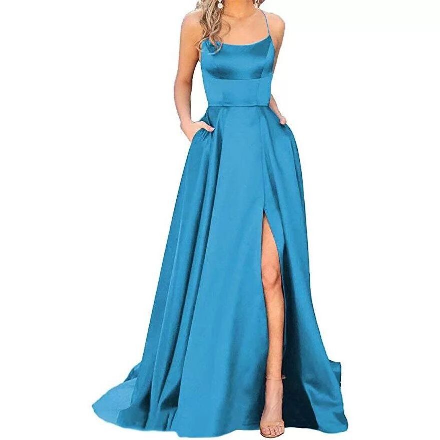 Evening Dresses For Women Luxury Party Club Corset Split Ruffle Strapless Velvet Prom Dress