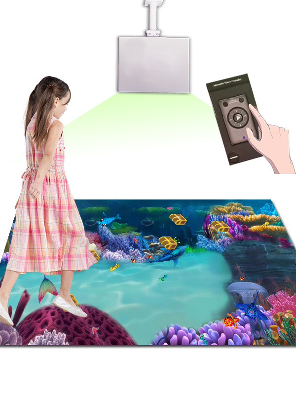 Cheap Factory Price interactive floor led short throw projector all in one