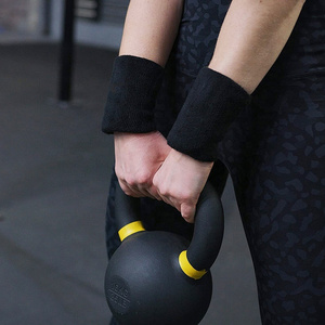 DEFINE FITNESS Gravity Powder Coated Cast Iron Kettlebell With Color Strip