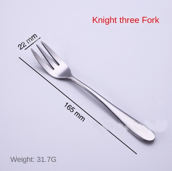 DFSF01 Stainless steel stock and customized  3 teeth oyster forks various sizes  small middle large sea food forks