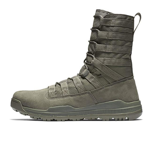 HBT02 Grey green suede+ Canvas water repellent super light tactical combat boots custom made