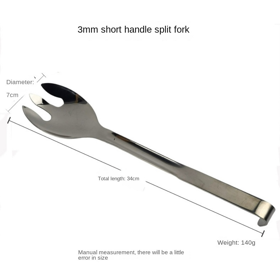 DFF0306 Stock promotion and custom Stainless steel BBQ cooking forks spatula and spoon