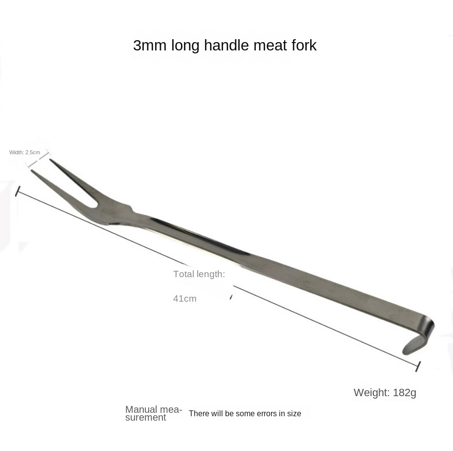 DFF0306 Stock promotion and custom Stainless steel BBQ cooking forks spatula and spoon