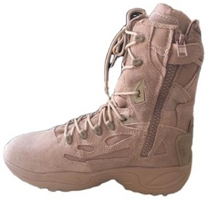 Definite TSB07 tactical suede jungle desert sand boots Khaki brown color with side zip breathable