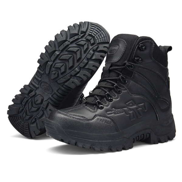 DFU120 Customized logo rafale Green suede and black leather desert  Duty  men tactical combat boots