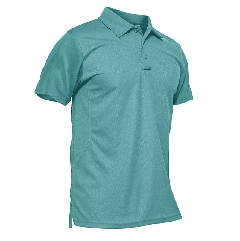 DF326 Green grey black khaki red  Customized Polo shirts with collar and Glasses hook loop various colors