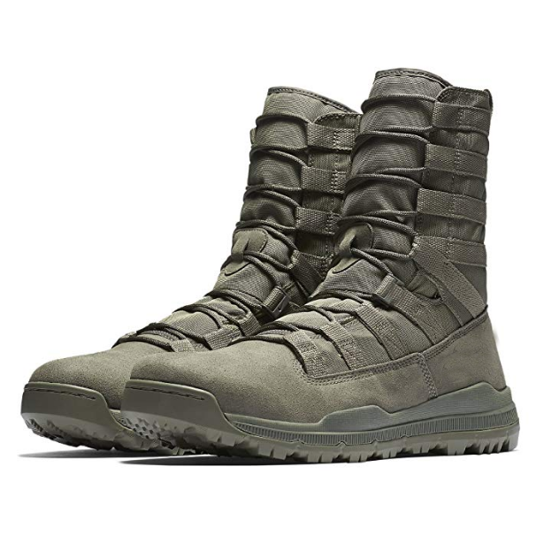 HBT02 Grey green suede+ Canvas water repellent super light tactical combat boots custom made