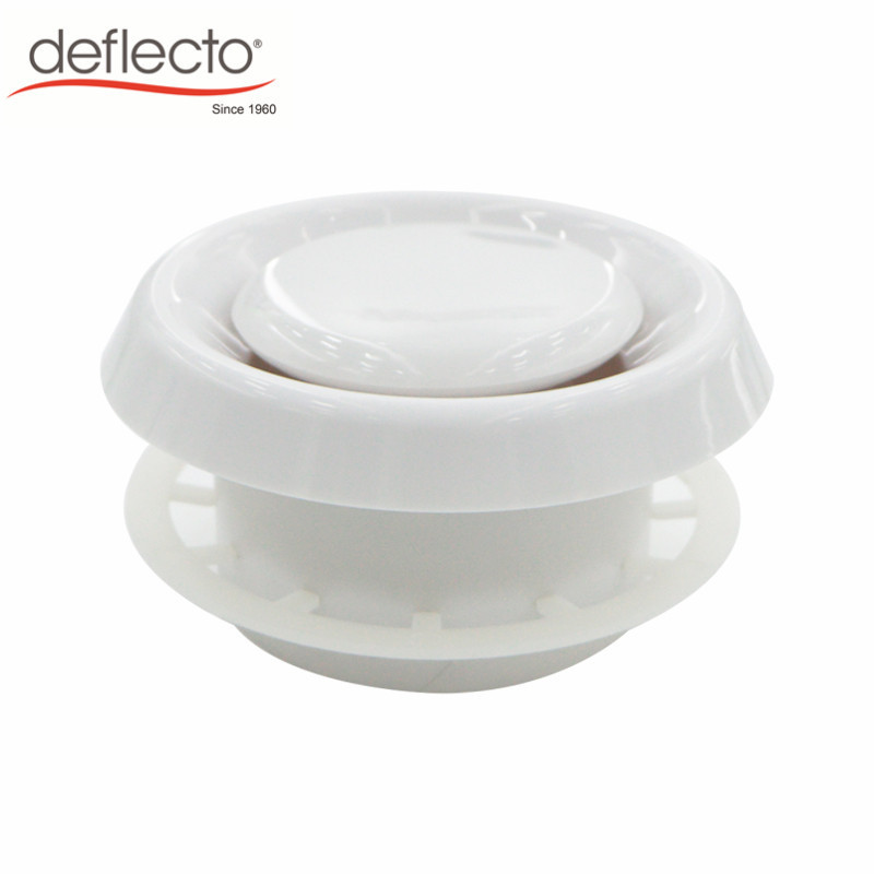 Factory Wholesale Deflecto 4 6 Inch ABS Plastic Round Ceiling Vent Diffuser,  High Quality Air Ventilation HVAC System Parts