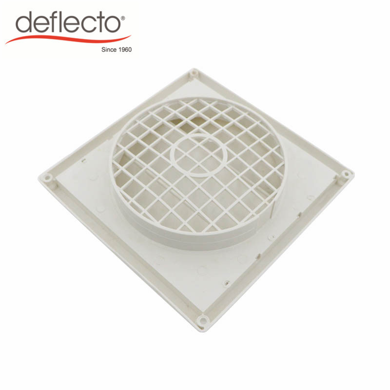 Factory wholesale Deflecto 4 5 6 White Plastic Exhaust Gravity Grille Vent Cover, Fixed Louver,  HVAC Systems Parts