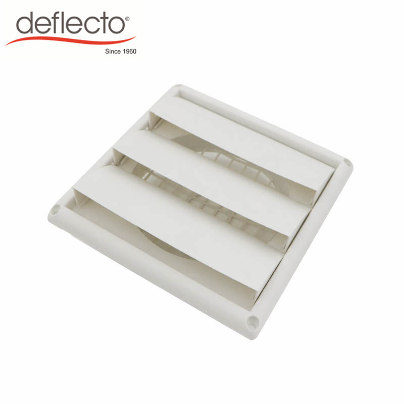 Factory wholesale Deflecto 4 5 6 White Plastic Exhaust Gravity Grille Vent Cover, Fixed Louver,  HVAC Systems Parts