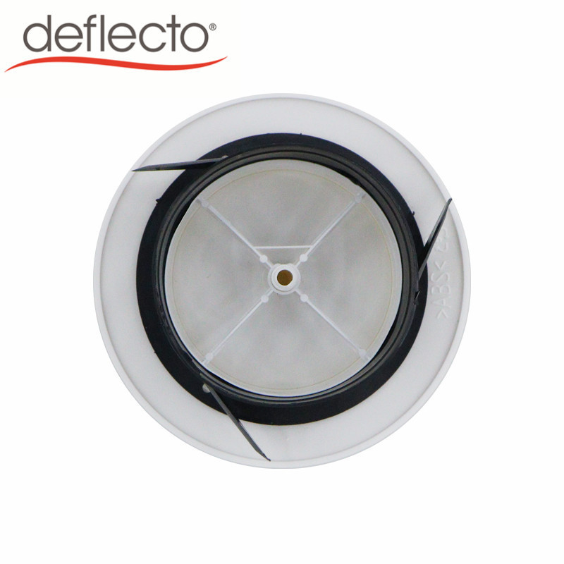 Deflecto 3/4 Inch Round White Circular Diffuser, ABS Adjustable Soffit Vent, Ceiling Diffuser Easy Install