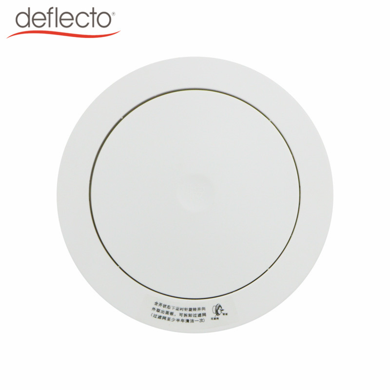 Factory Wholesale HVAC Ceiling Mounted Adjustable Round Air Vent White Plastic Circular Vent Cover