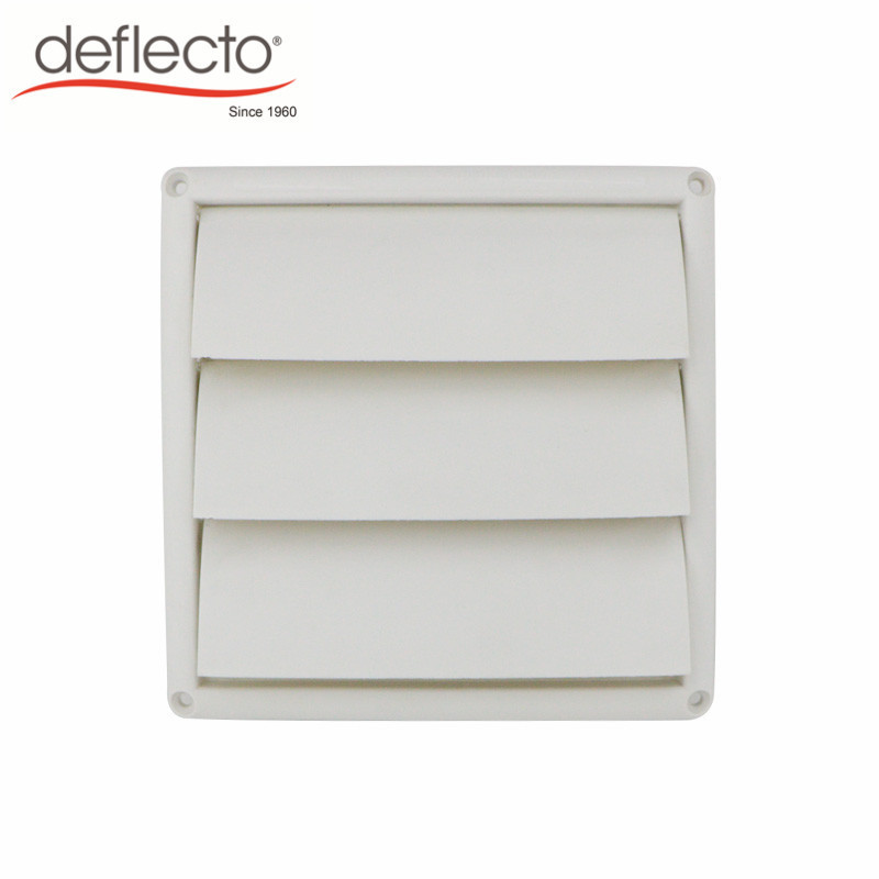 Factory wholesale Deflecto 4 5 6 White Plastic Exhaust Gravity Grille Vent Cover, Fixed Louver,  HVAC Systems Parts