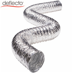 Double Layer Aluminum Foil Flexible Air Duct, Non-Insulated (5 inch 32ft) Dryer Vent Hose Exhaust Hose for Kitchens, Range Hood