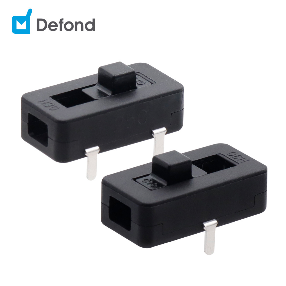 miniature slide switches Defond CSJ-1206-PCP31-03R  5.0mm travel micro slide switch 3a 125 250vac sliding swiitch