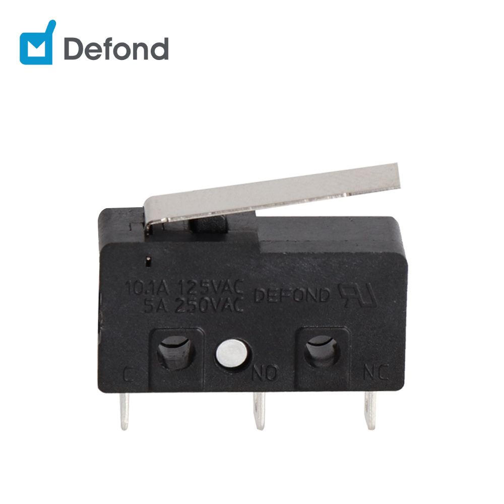 Defond single pole double throw micro switch DMB-1210-C-ADA32-01R 3pin spdt mini micro switch