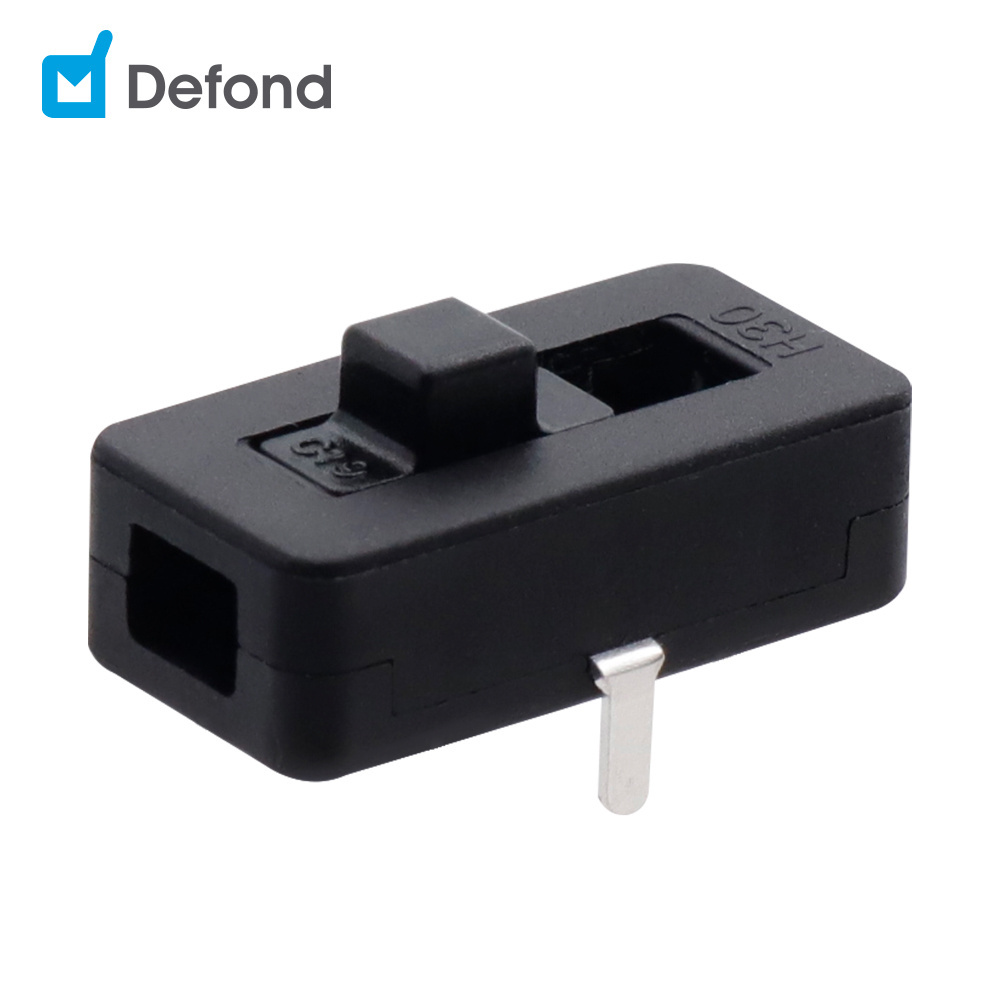 miniature slide switches Defond CSJ-1206-PCP31-03R  5.0mm travel micro slide switch 3a 125 250vac sliding swiitch