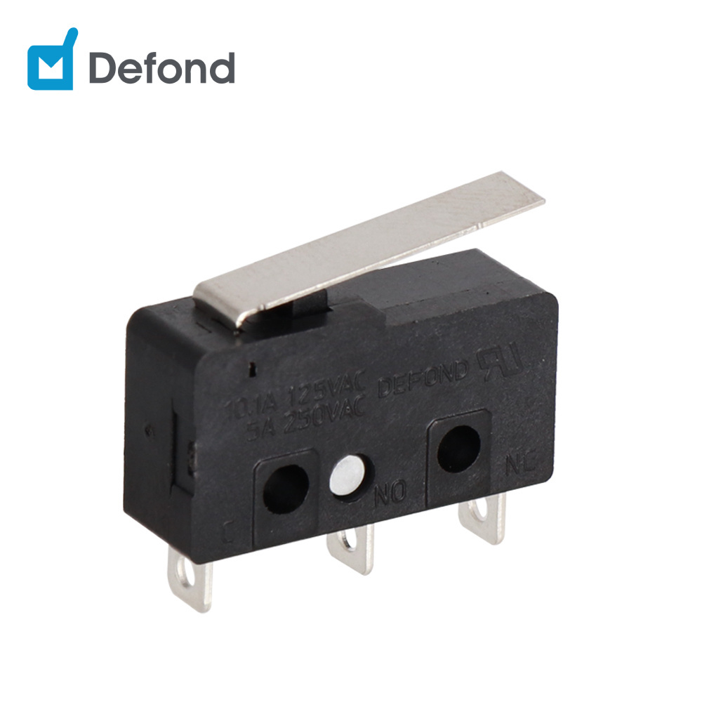 Defond single pole double throw micro switch DMB-1210-C-ADA32-01R 3pin spdt mini micro switch