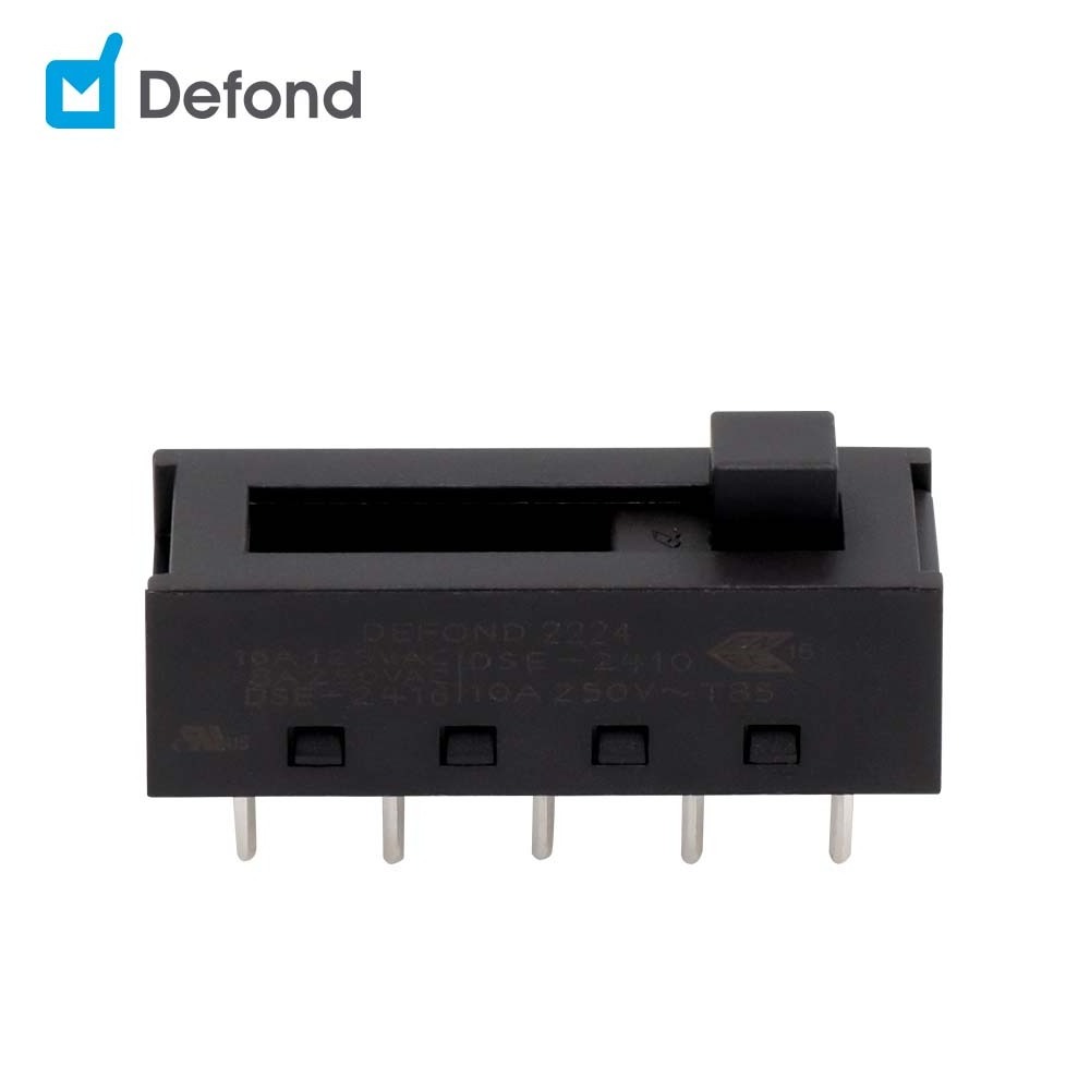 Hotselling 2P4T 10Pins 4 Way Double Row DIP Type Slide Switch For Power Tools Defond DSE-2416-CAP31-01R