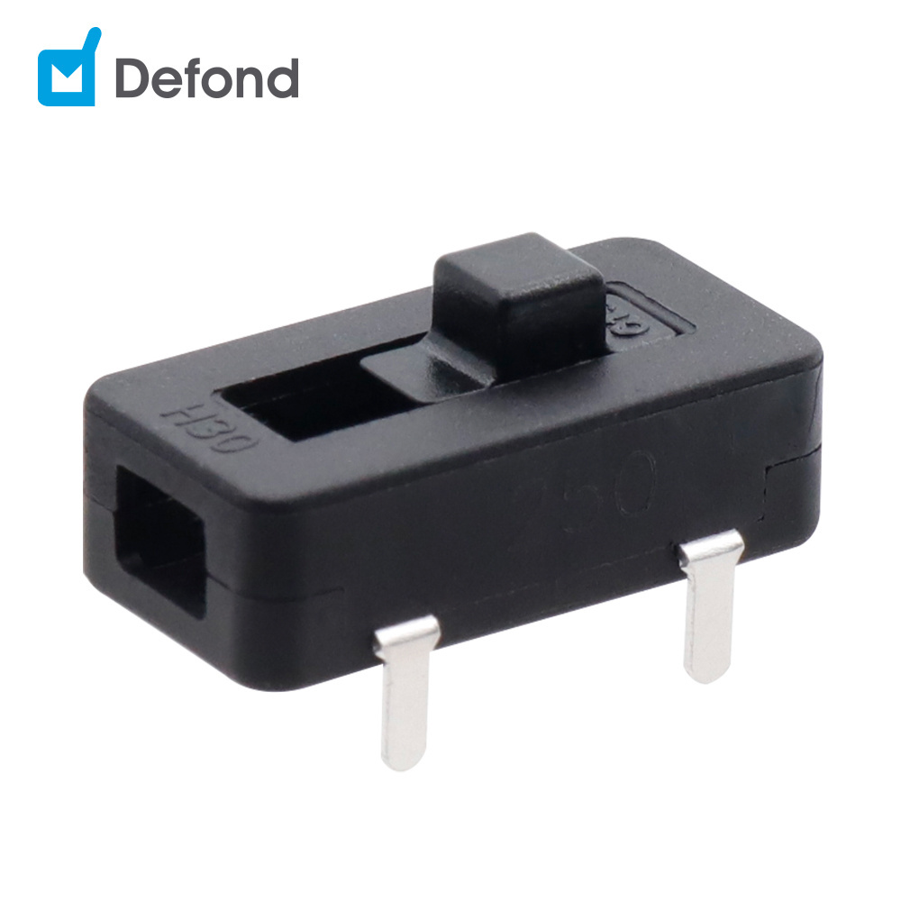 miniature slide switches Defond CSJ-1206-PCP31-03R  5.0mm travel micro slide switch 3a 125 250vac sliding swiitch