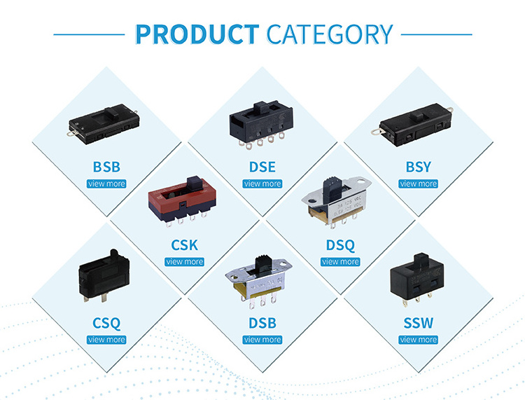 Hotselling 2P4T 10Pins 4 Way Double Row DIP Type Slide Switch For Power Tools Defond DSE-2416-CAP31-01R