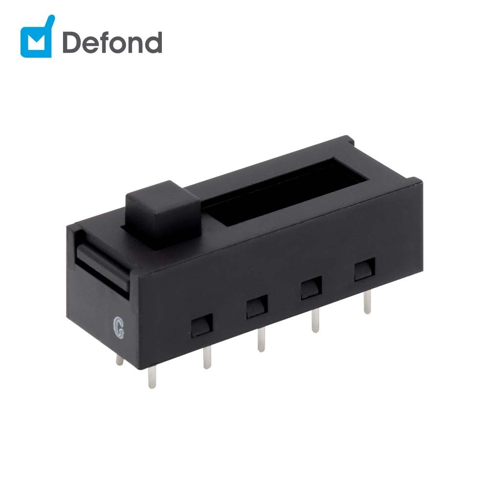 Hotselling 2P4T 10Pins 4 Way Double Row DIP Type Slide Switch For Power Tools Defond DSE-2416-CAP31-01R